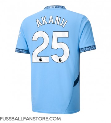 Manchester City Manuel Akanji #25 Replik Heimtrikot 2024-25 Kurzarm